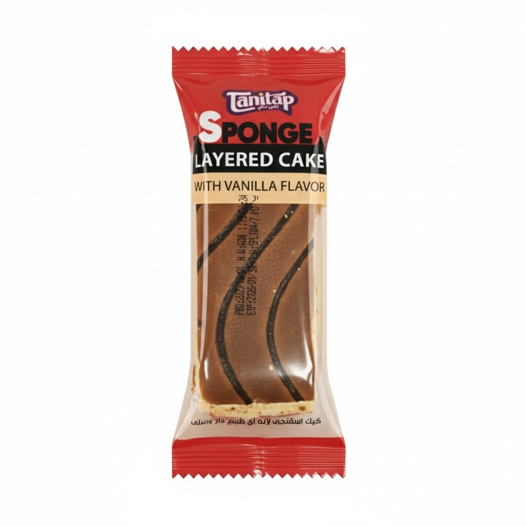 Sponge Cake Tanitap cu Cremă de Vanilie 60 g
