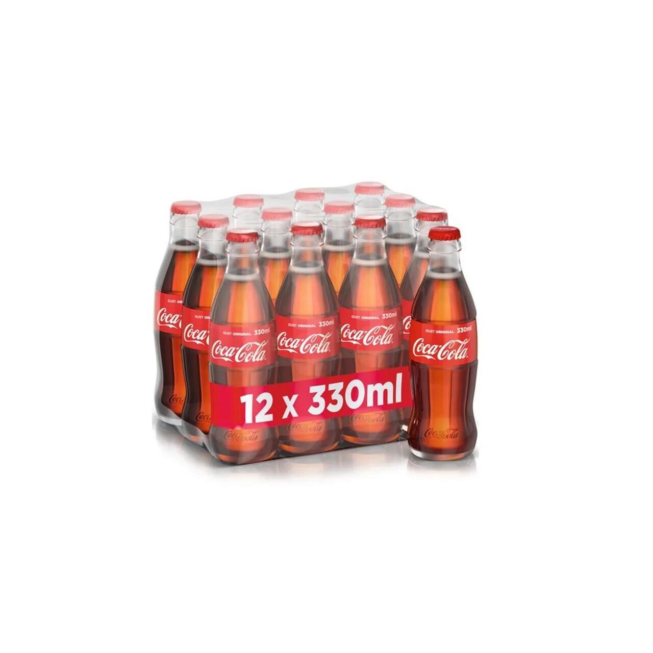 Bautura carbogazoasa Coca-Cola Gust Original, sticla, 0.33 l, SGR