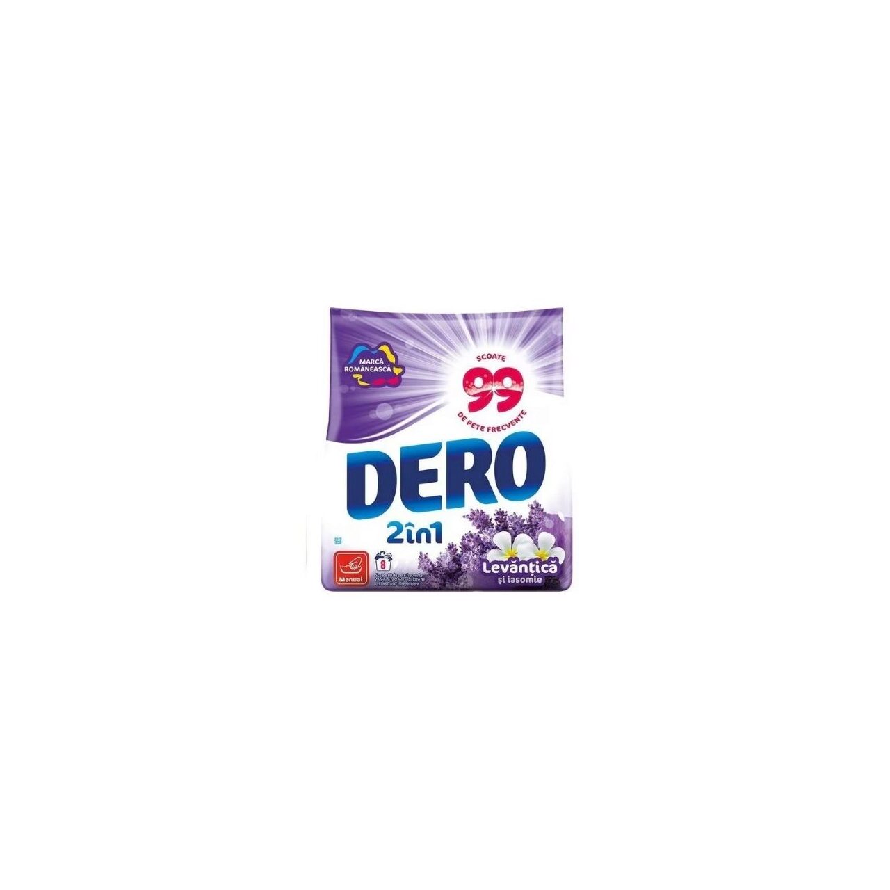 Detergent de rufe manual Dero 2In1 lavanda 400 g