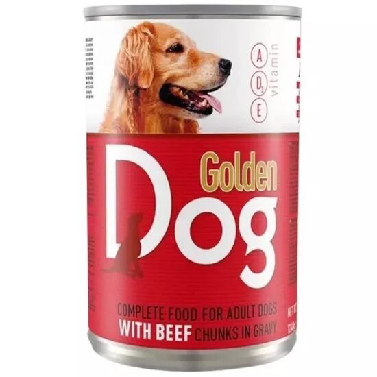 Conserva caini cu carne de vita Golden Dog. 415g