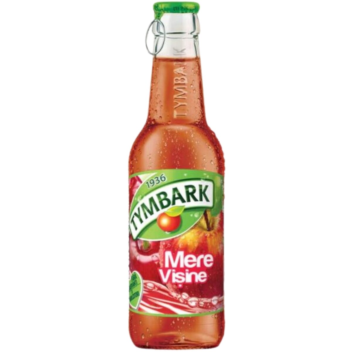 Bautura racoritoare Tymbark Mix cu mere, visine si menta, sticla, 0.25 l SGR