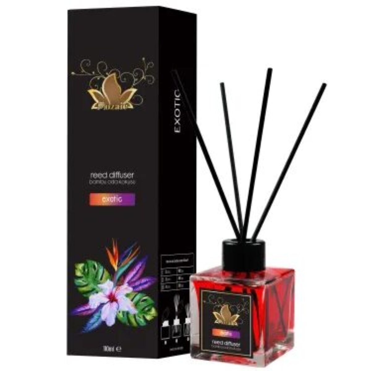 Odorizant de camera cu betisoare, Mozaic, Exotic, 100 ml