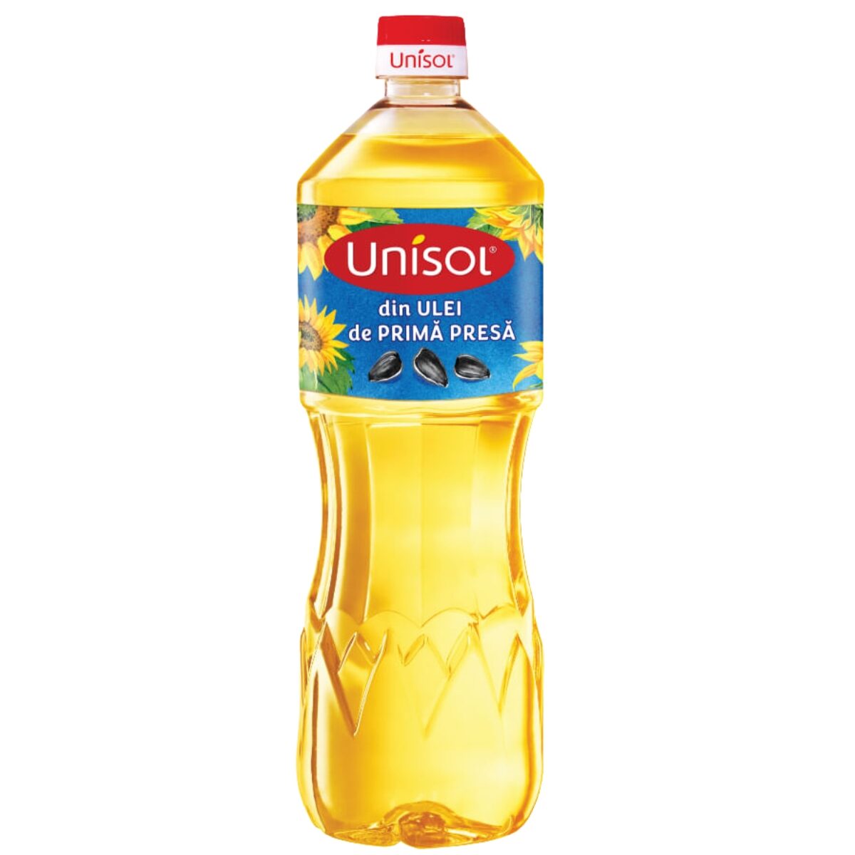 Ulei de floarea-soarelui Unisol 1L – 100% ulei de primă presă, rafinat și echilibrat