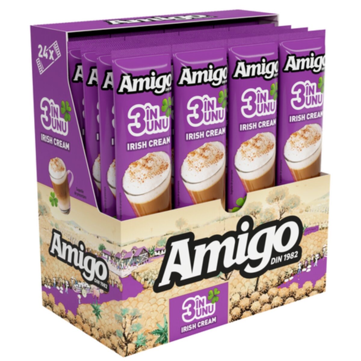 Irish Cream 3 in 1, Amigo, 24 x 13 g