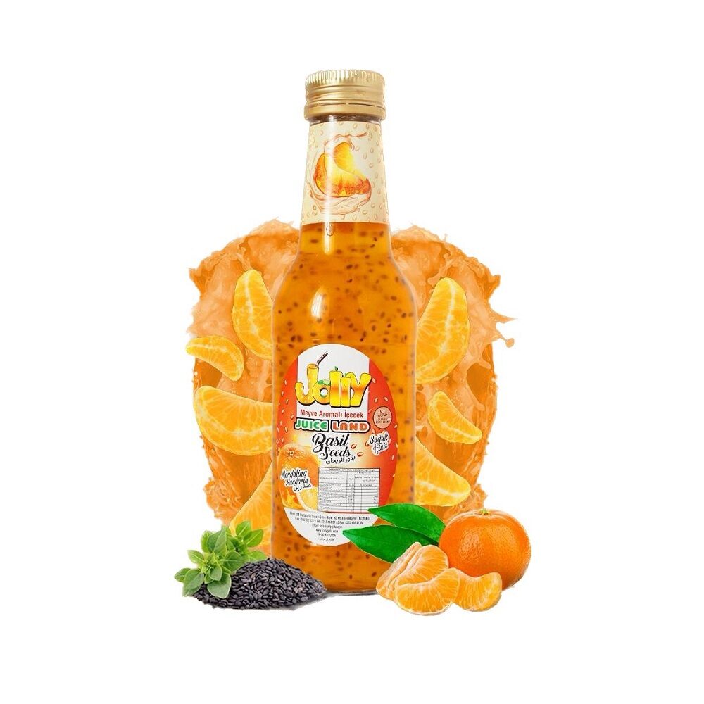 Suc Jolly cu seminte de busuioc, mandarine, 250ml, SGR