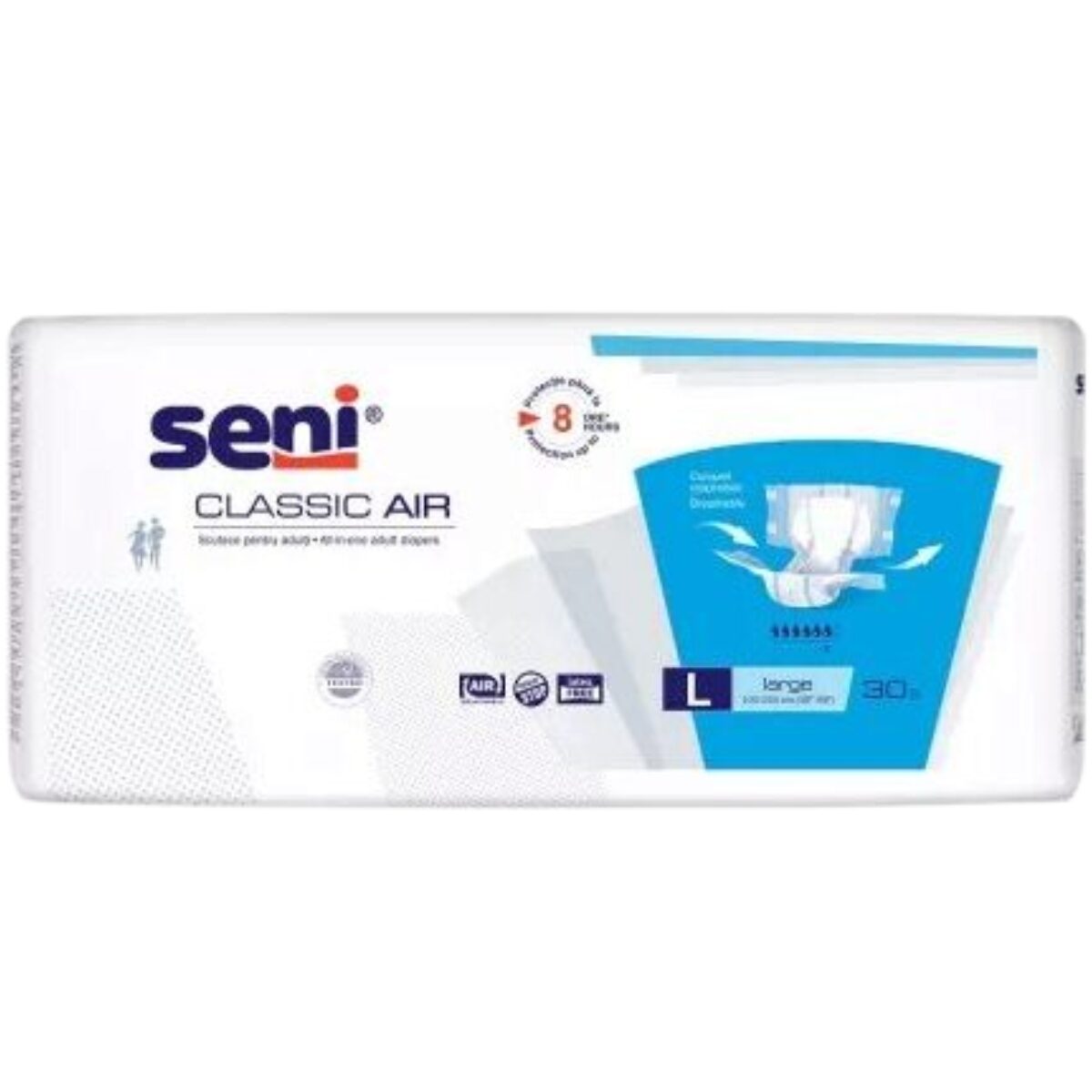 Scutece adulti Classic Air, Large, 30 bucati, Seni
