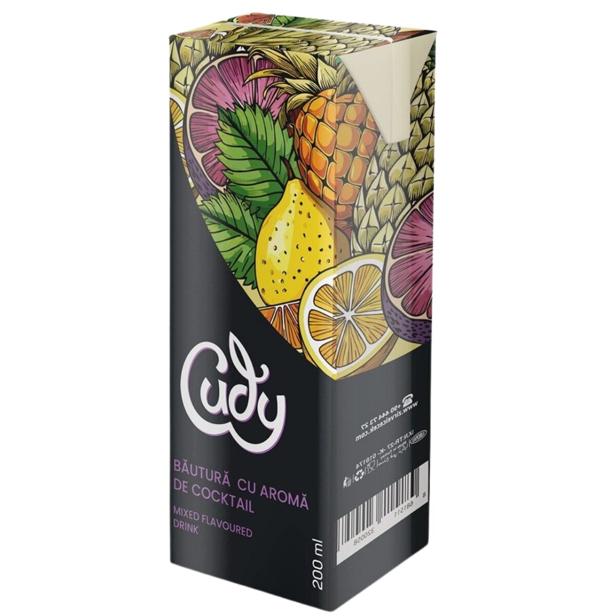 Suc cu pai Cudy – Cocktail de fructe, 200 ml